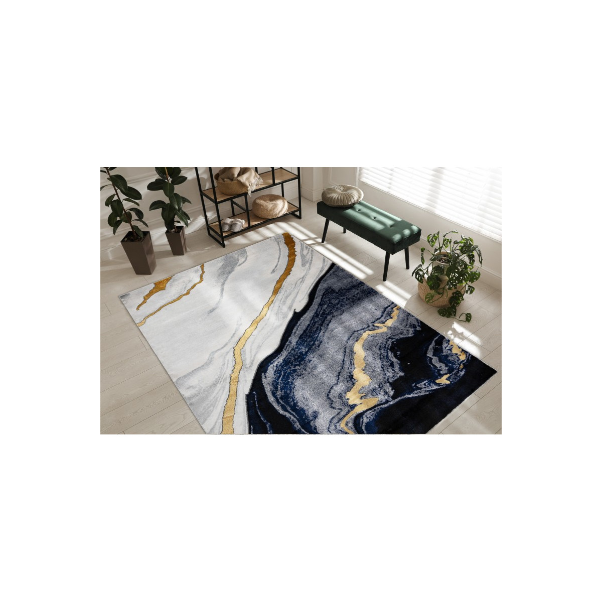 Covor modelat pentru living în diferite dimensiuni