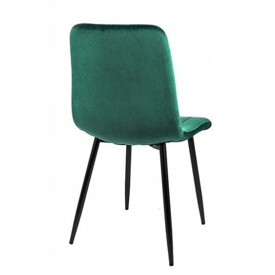 Scaunele din velur pentru dining în culoarea verde