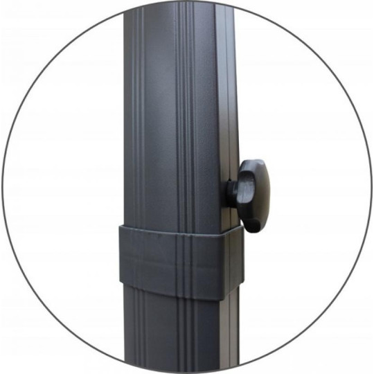 Umbrelă de grădină mare de culoare bej 2,5x2,5 m