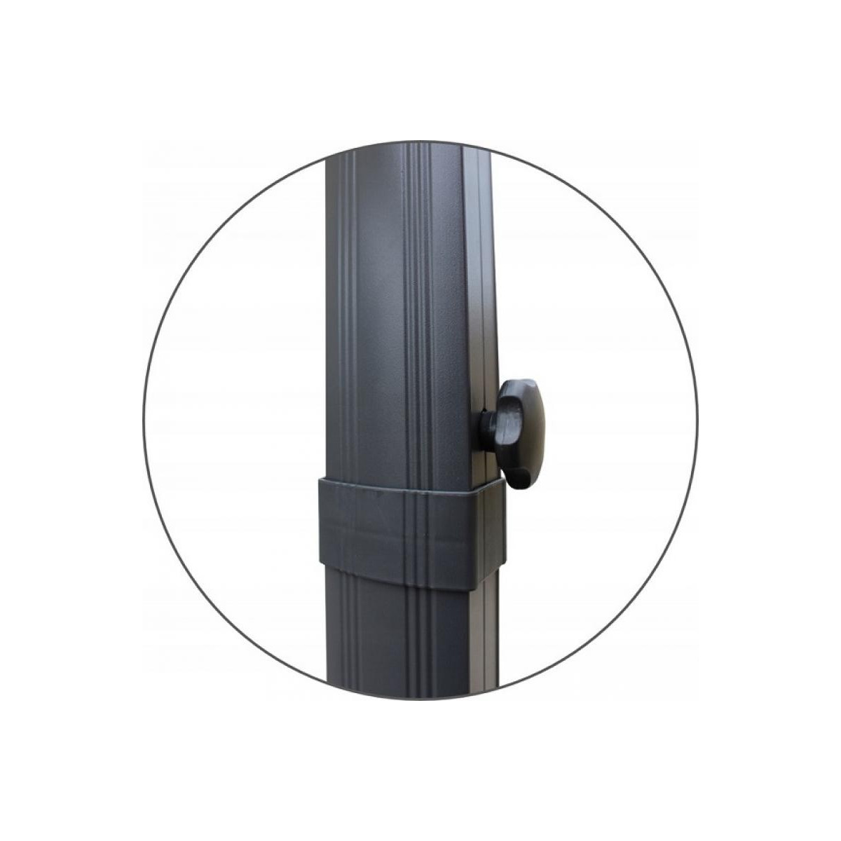 Umbrelă de grădină mare de culoare bej 2,5x2,5 m