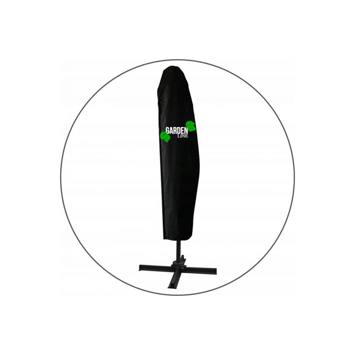 Umbrelă de grădină mare de culoare bej 2,5x2,5 m