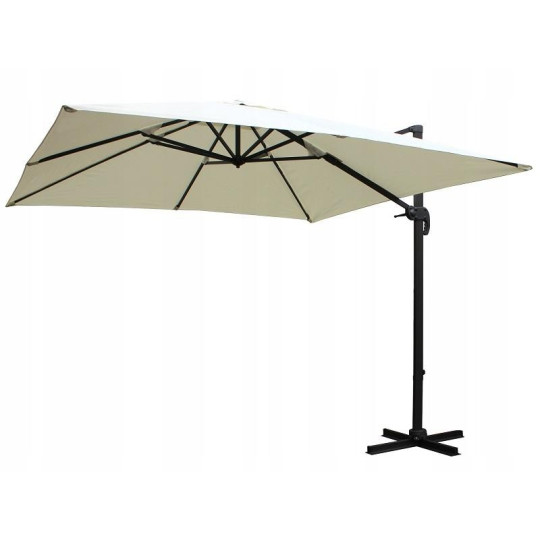 Umbrelă de grădină mare de culoare bej 2,5x2,5 m