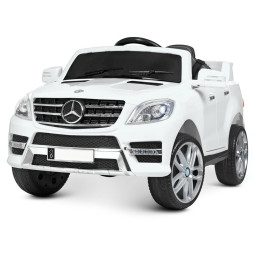 Mașina electrică albă pentru copii Mercedes-Benz ML350