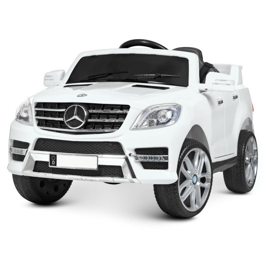 Mașina electrică albă pentru copii Mercedes-Benz ML350