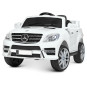 Mașina electrică albă pentru copii Mercedes-Benz ML350