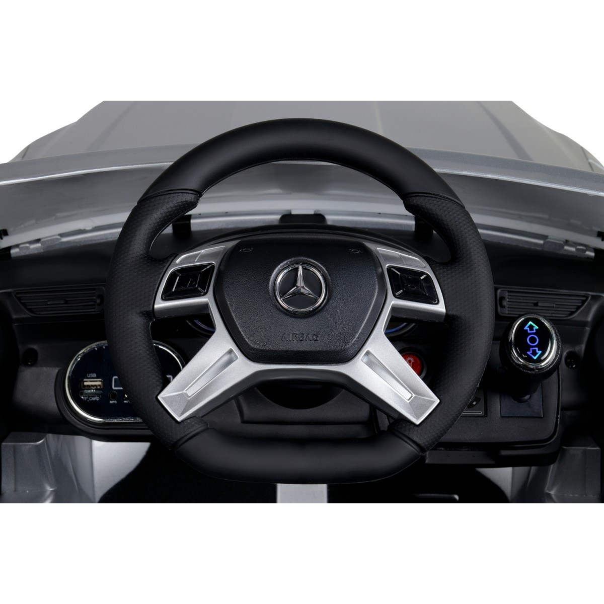 Mașina electrică albă pentru copii Mercedes-Benz ML350
