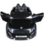 Mașină electrică de copil de calitate, cu comandă, de culoare neagră.