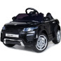 Mașină electrică de copil de calitate, cu comandă, de culoare neagră.