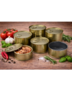 Konzervă de metal și capace – ambalare produse alimentare